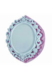 Çiçek Kabartmalı Kapı Süsü 37cm Tepsi Çerçeve Silikon Kalıp K-002