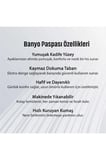 Banyo Paspası, Yumuşak Banyo Halısı, Kaymaz Dot Tabanlı, Yıkanabilir - 60x100