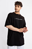 Adam Boxes Oversize O-Yaka T-shirt Fmsuelto - Siyah