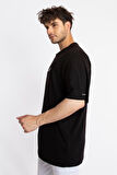 Adam Boxes Oversize O-Yaka T-shirt Fmsuelto - Siyah
