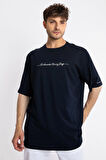 Adam Boxes Oversize O-Yaka T-shirt Fmsuelto - Lacivert