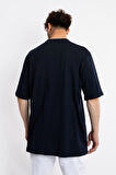 Adam Boxes Oversize O-Yaka T-shirt Fmsuelto - Lacivert