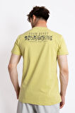 Adam Boxes O-Yaka Baskılı T-shirt Bandos - Açık Haki