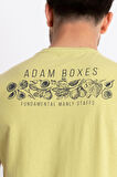 Adam Boxes O-Yaka Baskılı T-shirt Bandos - Açık Haki
