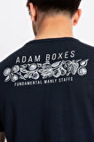 Adam Boxes O-Yaka Baskılı T-shirt Bandos - Lacivert