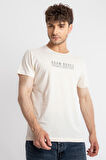 Adam Boxes O-Yaka Baskılı T-shirt Girasol - Ham Pamuk