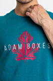 Adam Boxes O-Yaka Baskılı T-shirt Anillo - Göl Yeşili