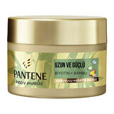 Pantene Uzun ve Güçlü Keratin Koruyucu Dökülme Karşıtı Maske 160 ml Bambu ve Biyotinli