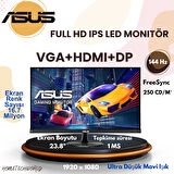 Asus 23.8" 1 MS 144 Hz VGA+HDMI+DP FreeSync Full HD IPS LED Monitör