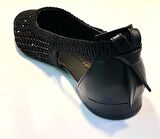 Swellsoft 230 Kadın Makrome Örgü Taşlı Babet