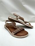 Guja 24y152-17 Kadın Taşlı Comfort Sandalet Bronz