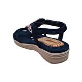 Guja 24y120-2 Kadın Taşlı Comfort Sandalet Siyah