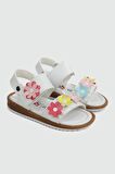 Wendy K-62 Kız Çocuk Günlük Sandalet Beyaz
