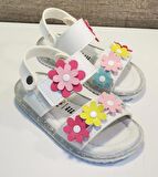 Wendy K45b Bebe Kız Sandalet Beyaz