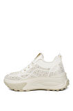 Guja 24k305-4 Kadın Taşlı Sneaker Ayakkabı Bej