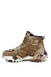 Guja 24k351 Kadın Taşlı Kadife Casual Sneaker Bootie Camel