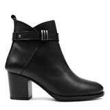 Castle Black 86608-1 Kadın Hakiki Deri Klasik Bot Siyah