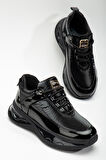 White Line Hayal07 Kadın Paraşüt Kumaş Sneaker Ayakkabı Siyah