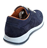 R&yıl 2926 Erkek Hakiki Deri Casual Poli Taban Ayakkabı Nubuk Lacivert