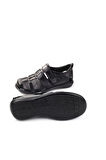 Castle Black 8520 Erkek Deri Comfort Sandalet Siyah