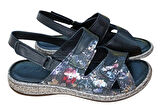 Castle Black 22383 Kadın Hakiki Deri Comfort Sandalet Siyah