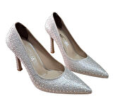 Mıcam 2715 Kadın Taşlı Kapalı Abiye Ayakkabı Altın