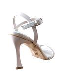 Bs Shoes 0090 Kadın Tek Bant Kadeh Ökçe Açık Ayakkabı Bej