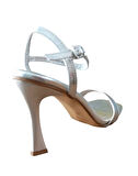Bs Shoes 0090 Kadın Tek Bant Kadeh Ökçe Açık Ayakkabı Gümüş