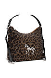 Guja 25yg605 Kadın Taşlı Kol Ve Omuz Çantası Leopar
