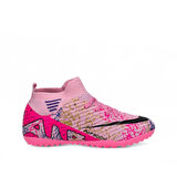 La Liga H565 Genç Çoraplı Halı Saha Ayakkabısı Pembe - Mor