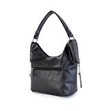 Nas 1071 Taşlı Kadın Omuz Çantası Gümüş Taşlı