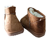 Feel Up En02 Kız Çocuk Peluşlu Süet Bilek Boy Eva Taban Bot Taba