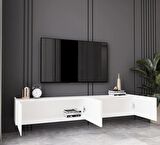 ENWOOD CAPELLA BEYAZ COUNTRY 4 KAPAKLI DUVARA MONTE  180 CM TV ÜNİTESİ