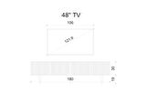 ENWOOD CAPELLA BEYAZ COUNTRY 4 KAPAKLI DUVARA MONTE  180 CM TV ÜNİTESİ