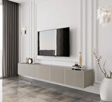 Enwood Capella Kumtaşı Rengi Mdf 5 Kapaklı Duvara Monte 200 Cm Tv Ünitesi