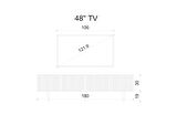 Enwood Capella Kumtaşı Rengi Mdf 4 Kapaklı Duvara Monte 180 Cm Tv Ünitesi