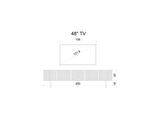 Enwood Capella Gri Mdf Country 5 Kapaklı DUVARA MONTE 200 Cm Tv Ünitesi