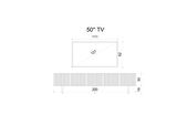 Enwood Capella Gri Mdf Country 5 Kapaklı DUVARA MONTE 200 Cm Tv Ünitesi