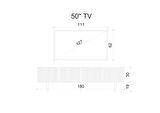 Enwood Capella Gri Mdf Country 4 Kapaklı DUVARA MONTE 180 Cm Tv Ünitesi