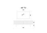 Enwood Pollux Country Mdf Siyah 2 Kapaklı Ahşap Ayaklı 160 Cm Tv Ünitesi