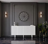 ENWOOD CAPELLA BEYAZ MDF 4 KAPAKLI RAFLI 160 LİK KONSOL