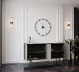 ENWOOD CAPELLA GRİ MDF 4 KAPAKLI RAFLI 160 LIK KONSOL