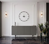 ENWOOD CAPELLA GRİ MDF 4 KAPAKLI RAFLI 160 LIK KONSOL