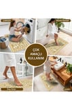 Banyo Paspası, Yumuşak Banyo Halısı, Kaymaz Dot Tabanlı, Yıkanabilir - 60x100