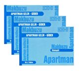 Apartman Makbuzu Otokopili 2-50 Gürmat Apartman Gelir Gider Makbuzu Kendinden Karbonlu 50 Sayfa 3 Adet