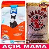 Paw Paw Balıklı Yetişkin Kedi Maması Açık 1 Kg