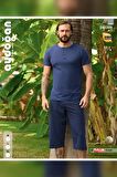Aydoğan Erkek Civan Modal Bermuda Lacivert Pijama Takım 240399
