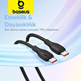 Baseus Super Akıllı Şarj Kopmaz 1.2Mt 100W Type-C Şarj Kablosu Huawei Samsung Laptop Macbook Şarj Kablosu