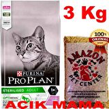 Proplan Sterilised Hindili Açık Kedi Maması 3 Kg