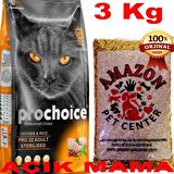 Prochoice Pro 32 Tavuklu Kısırlaştırılmış Kedi Maması Açık 3 Kg